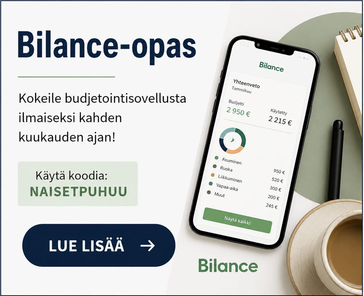 Bilance budjetointisovellus