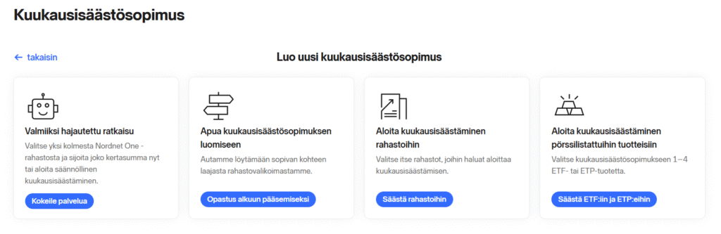 nordnet kuukausisäästösopimus